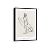 Surfer Modern Line Wall Art