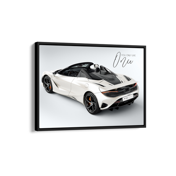 You only live once - McLaren 750S Spider Wall Poster