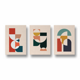 Set of 3 Geometric Modern Wall Art
