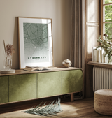 Hyderabad City Street Map Art