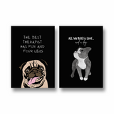 Set of 2 Dog Lover Posters