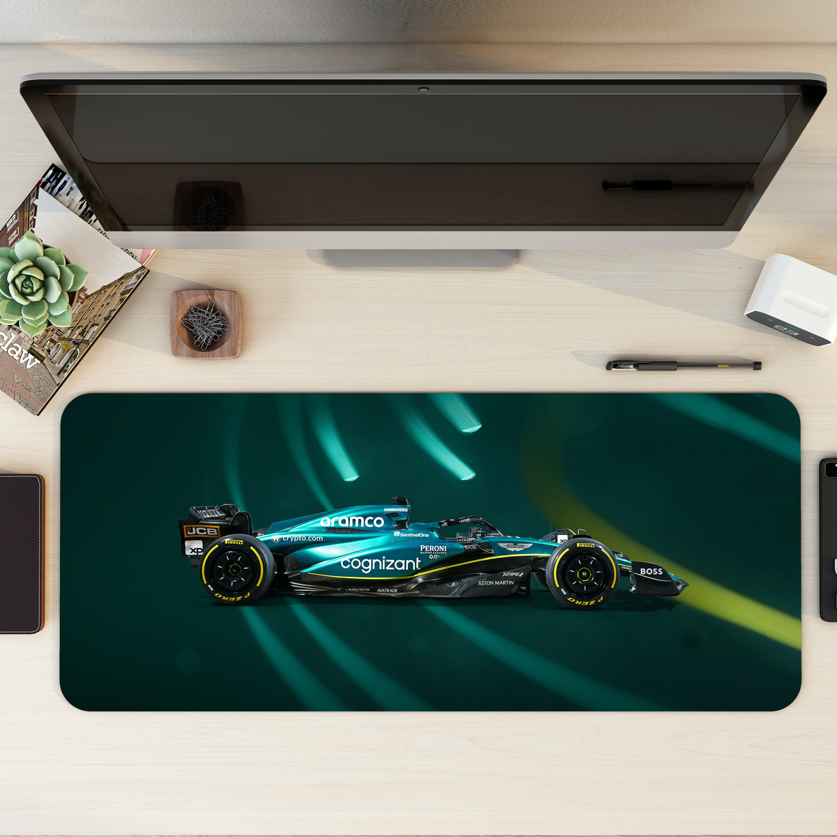 Aston Martin F1 Car Desk Mat | Desk Pad | Mouse Pad – The Mortal Soul