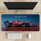 Ferrari F1 Car - Designed to win Desk Mat | Desk Pad | Mouse Pad