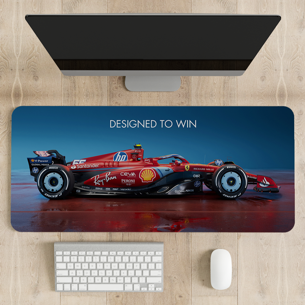 Ferrari F1 Car - Designed to win Desk Mat | Desk Pad | Mouse Pad – The ...