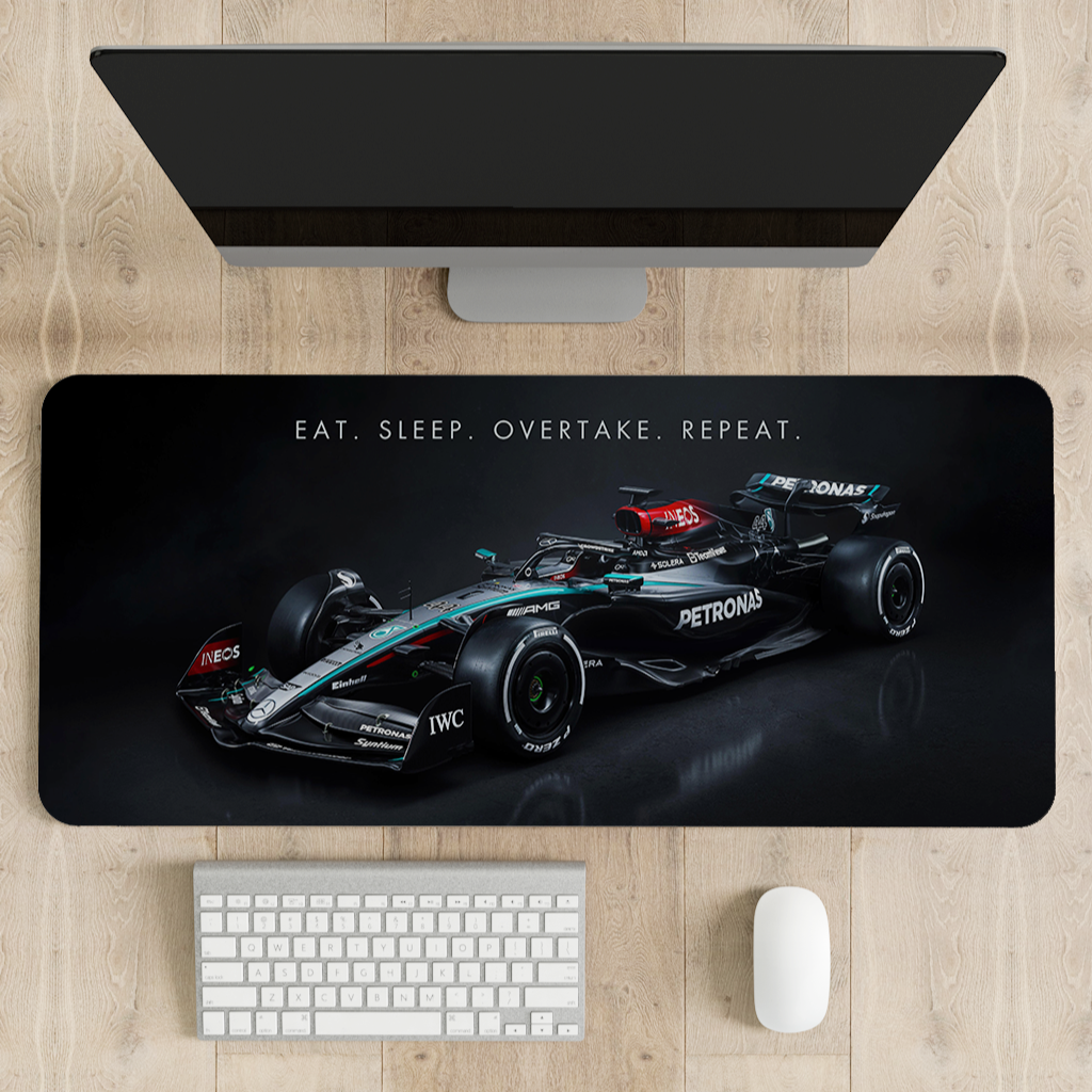 Mercedes-AMG Petronas F1 Car Desk Mat | Desk Pad | Mouse Pad – The ...