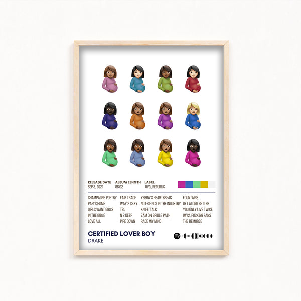 Certified Lover Boy by Drake Album Poster