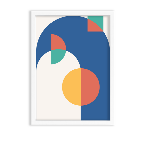 Courteous Liberty Abstract Geometric Modern Wall Art