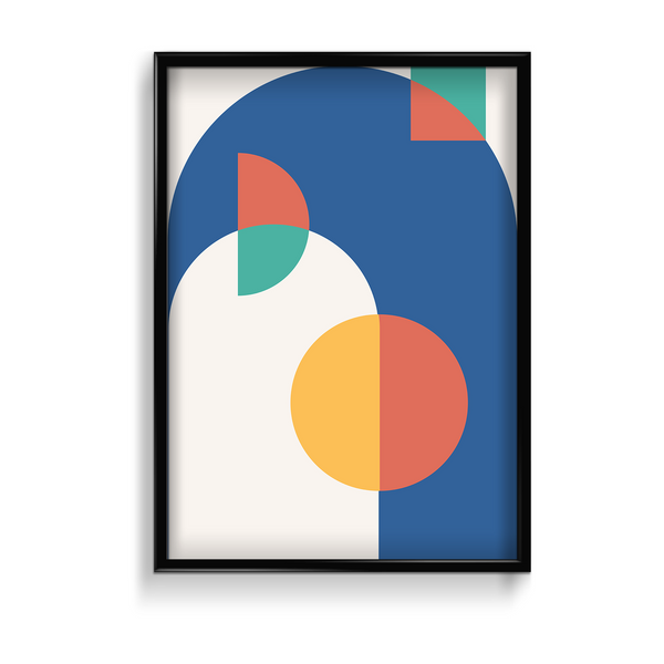 Courteous Liberty Abstract Geometric Modern Wall Art