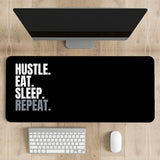 Hustle Eat Sleep Repeat Desk Mat | Desk Pad | Mouse Pad