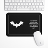 Bat Symbol and Quote Gaming Mouse Pad