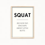 Squat Definition Poster