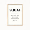 Squat Definition Poster