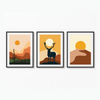 Set of 3 Landscape Modern Wall Art