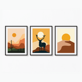 Set of 3 Landscape Modern Wall Art