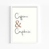 Caffeine & Confidence Wall Art