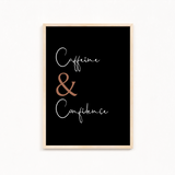 Caffeine & Confidence Wall Art