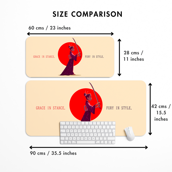 Japanese Warrior Desk Mat | Desk Pad | Mouse Pad