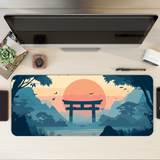 Beautiful Japanese Landscape Desk Mat | Desk Pad | Mouse Pad