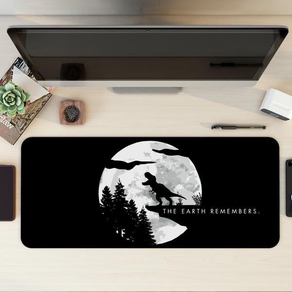Earth Remembers Dinosaur Desk Mat | Desk Pad | Mouse Pad