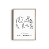 Morocco Modern Line Wall Art