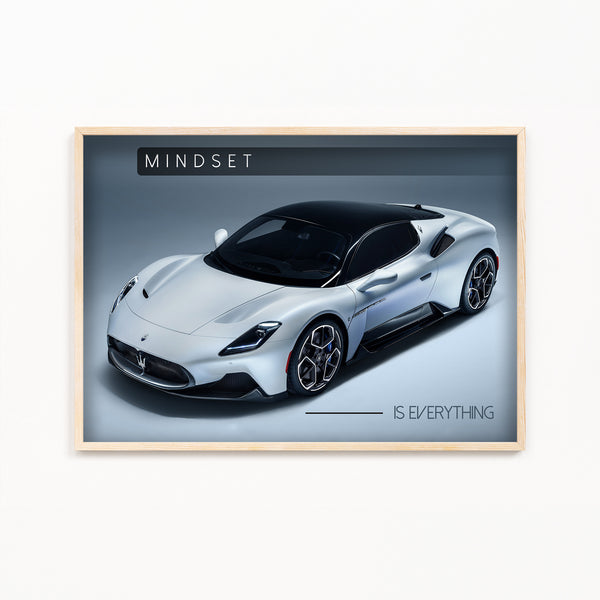 Mindset is everything - Super Car Wall Poster
