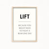 Lift Definition Poster