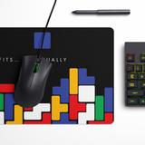 Tetris Dark Desk Mat | Desk Pad | Mouse Pad