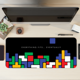 Tetris Dark Desk Mat | Desk Pad | Mouse Pad