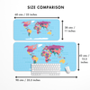 World Map Desk Mat | Desk Pad | Mouse Pad