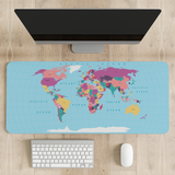 World Map Desk Mat | Desk Pad | Mouse Pad