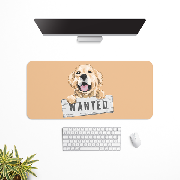 Cute Dog wanted Desk Mat | Desk Pad | Mouse Pad