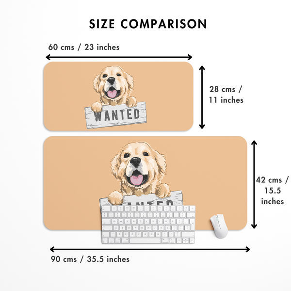 Cute Dog wanted Desk Mat | Desk Pad | Mouse Pad