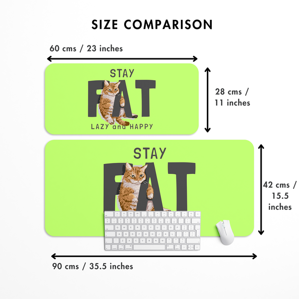 Cute Lazy Cat Desk Mat | Desk Pad | Mouse Pad