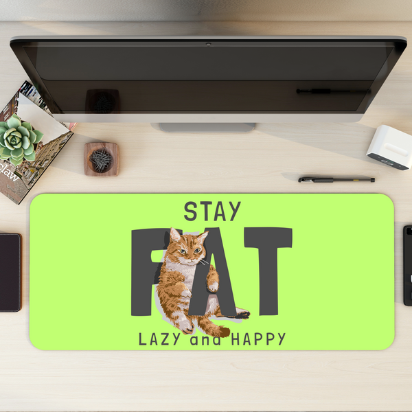 Cute Lazy Cat Desk Mat | Desk Pad | Mouse Pad