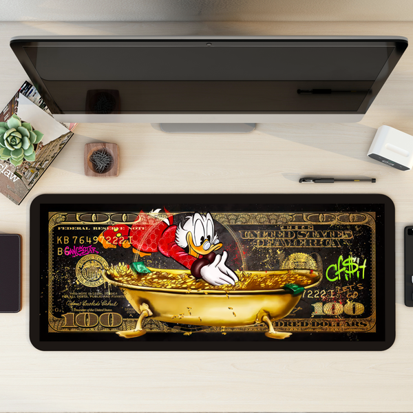 Dollar Bill Dive Desk Mat | Desk Pad | Mouse Pad