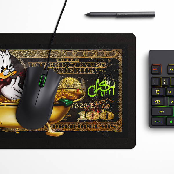Dollar Bill Dive Desk Mat | Desk Pad | Mouse Pad