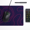 Crimson Pulse Topography Desk Mat | Desk Pad | Mouse Pad