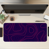 Crimson Pulse Topography Desk Mat | Desk Pad | Mouse Pad
