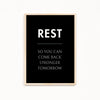 Rest Definition Poster
