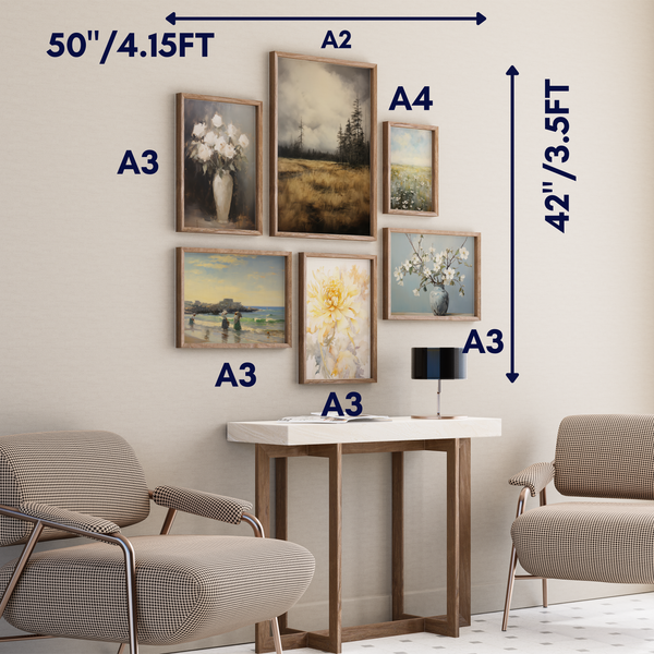Set of 6 Mix-Modern Wall Art