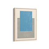 Sea Blue Geometric Modern Wall Art