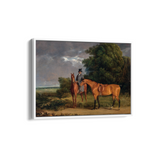 Groom Mounted on a Chestnut Hunter Wall Art