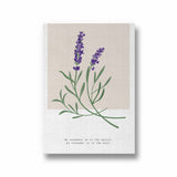Lavender Botanical Modern Wall Art