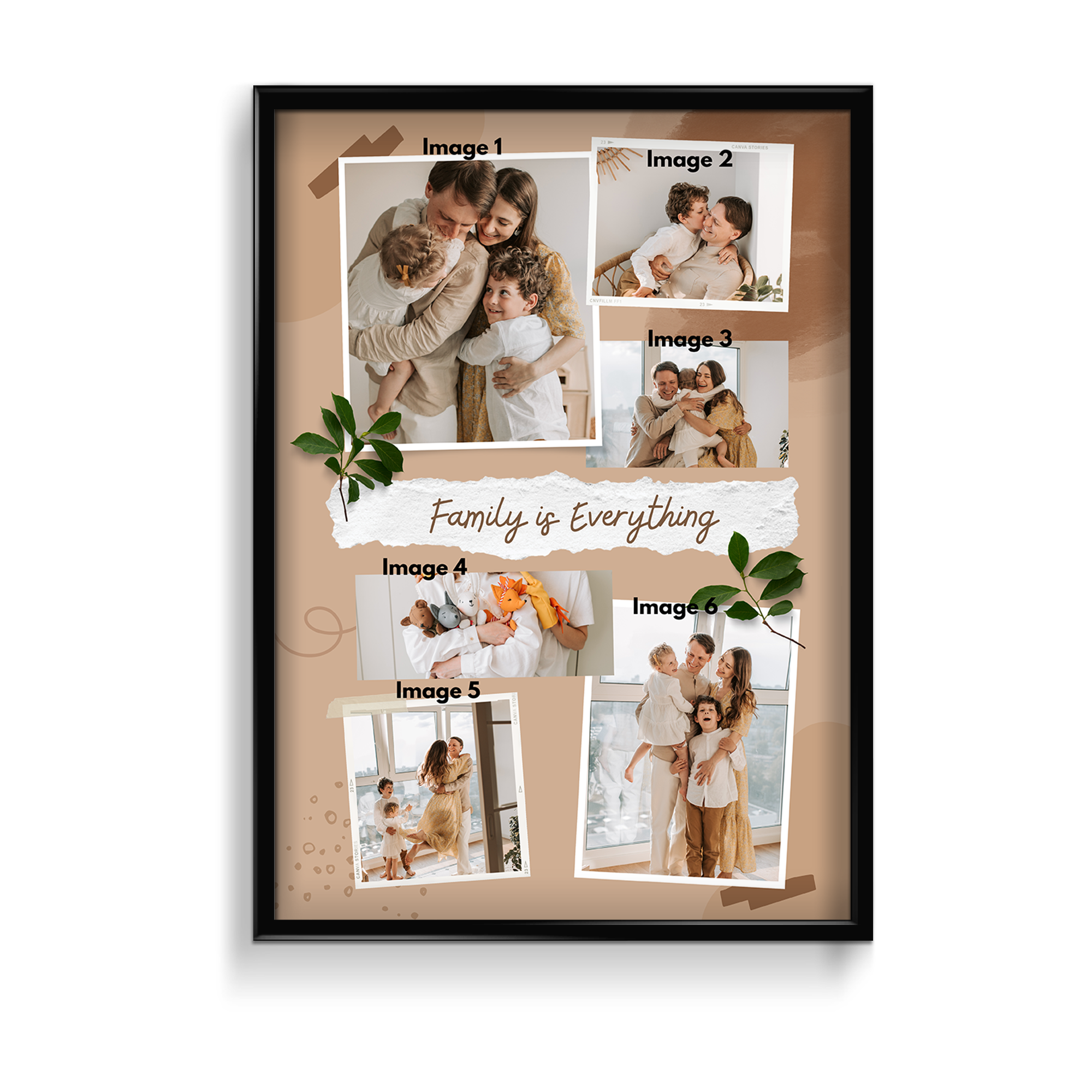 Family Collage Style Wall Art