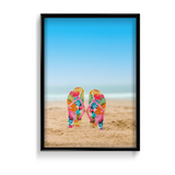Beach Slippers Premium Wall Art