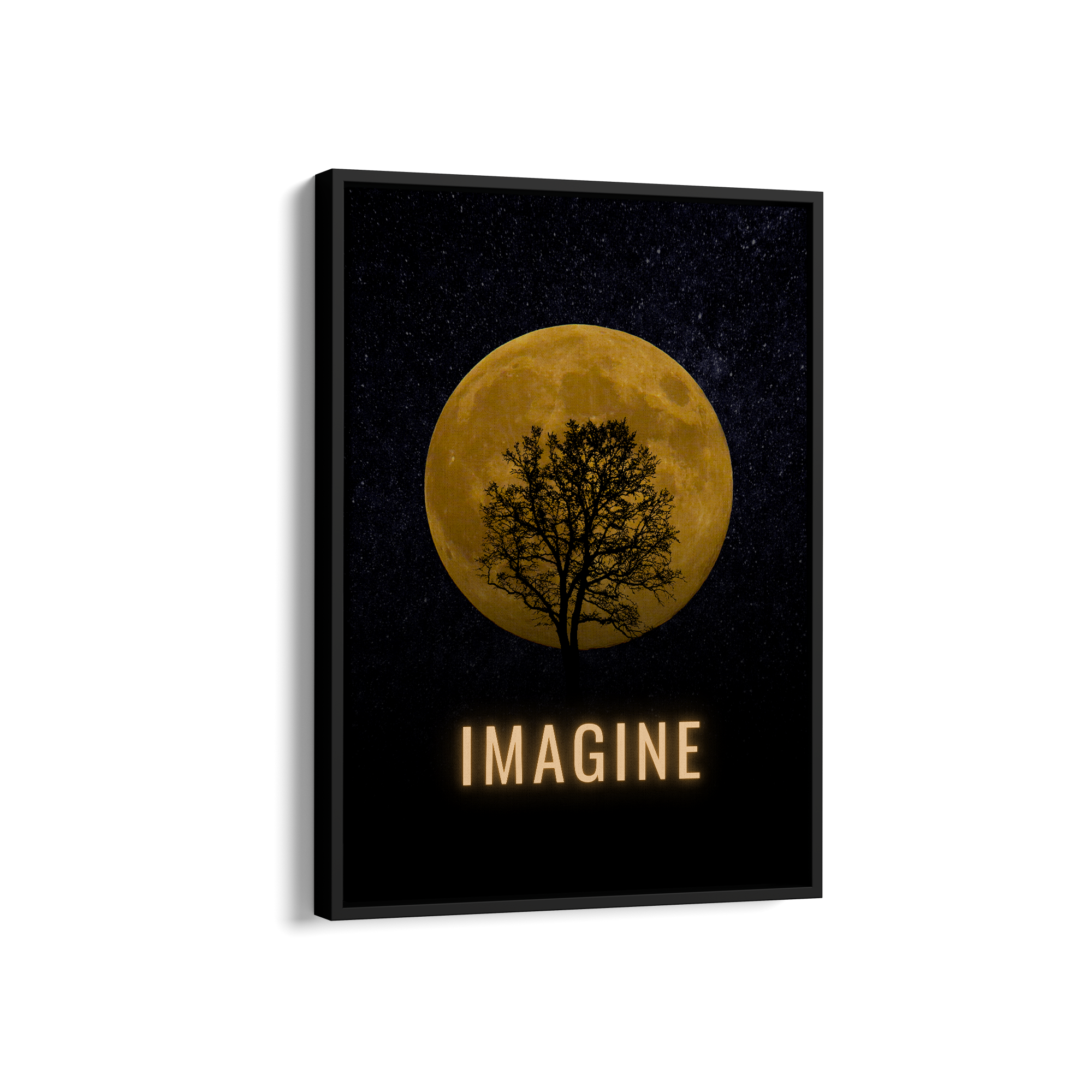 Imagine - Night Moon and Tree Wall Art