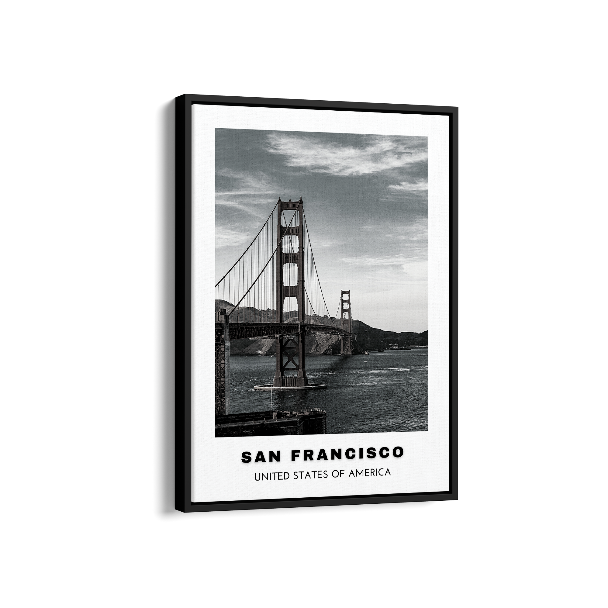 San Francisco City Art (Black & White)
