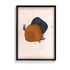 Purulent Azure Abstract Modern Wall Art