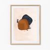 Purulent Azure Abstract Modern Wall Art