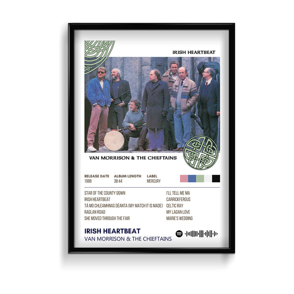 Irish Heartbeat by Van Morrison & The Chieftains Album Poster